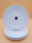 Jessica Maioliche Italy Dinner Plates 11" White Set of 4 NEW