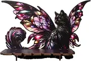 SiaBiced Butterfly Wall Unit, Corner Shelf Design, Decorative Piece for Women, Display Option for Living Room, as described, Flat Shelf