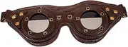 [Healvian] Punk Style Retro Goggles for Unisex Vintage Steampunk Goggles Comfortable Eye Protection for Parties and Cosplay Delicate Design Shielding Lenses No Odor Durable Wear
