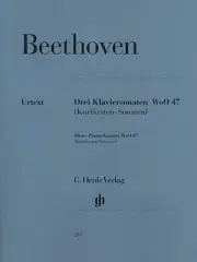 Beethoven 3 Piano Sonatas WoO 47 Henle Urtext Classical Sheet Music Book