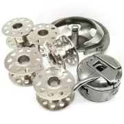 Household Sewing Machine Shuttle Hook,Bobbin Case+5 bobbins with Singer 15 Cl...