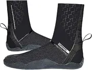 Mystic Watersports - Surf Kitesurf & Windsurfing Majestic 3mm Neoprene Wetsuit Boots Shoes - Boot Split Toe Black - Easy