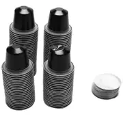 100 Sets Refillable Coffee Capsule Cup Disposable Nespresso Pod for Nescafe Automatic Coffee Machine Food Package Cafe Supplies black