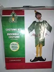 ELF Buddy The Elf Adult Men Costume Size Large / XL Up To 46 6 Pieces NEW
