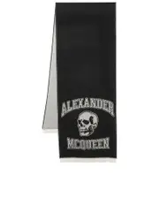 Alexander Mcqueen Logoprint Wool Scarf