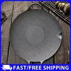 Grill Pan with Handles BBQ Griddle Baking Tray for Home Party Travel and Outdoor