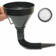Black Auto Car Motorcycle Boat Flexible Large Funnel Oil Water Gas Fuel Spout