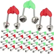 PAMINGONO Fishing Alert Bells Easy to Clip No Hurt Rod Louder Sound Practical Fishing Accessories