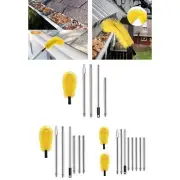 Gutter Cleaning Brush with Brush Head Practical Multipurpose Stainless Steel