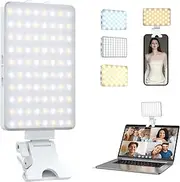 SHGUMITE Phone Selfie Light, 80LED Phone Light with 3 Light Mode and 97+ TLCL, Rechargeable Portable Light Clip for Phone, TikTok, Camera, Vlog, Makeup