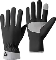 [Biniveil] Touch Screen Ski Gloves | Full Finger Workout Gloves | Snow Cycling Waterproof Winter Gloves, Thicken Cold Full Finger Workout Gloves, Anti Slip Winter Gloves for Sports
