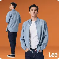 在飛比找momo購物網優惠-【Lee 官方旗艦】男裝 牛仔長袖襯衫 / 織標小LOGO 