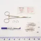 15g Piercing Pennington Forceps Nipple Navel Lip Nose Cheek Brow Kit
