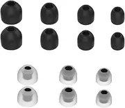 Adhiper 7 Pairs WF-1000XM4 Silicone Earplugs Accessories Compatible with Sony WF-1000XM3 WF-1000XM4 Headphones Silicone Replacement Ear Plugs in-Ear Headphone Earplugs (Black)
