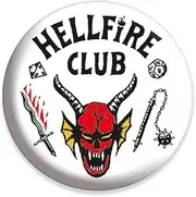 [Pyramid International] Stranger Things 4 Hellfire Club Badge, Nc, One Size, One Size, no gemstone