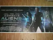 COWBOYS & ALIENS daniel craig harrison ford 2011 Orig 6 SIX SHEET POSTER INDIA