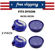 4 x NEW Pre Post HEPA Exhaust Filters for Dyson DC25 Animal 916188-05; 919171-02