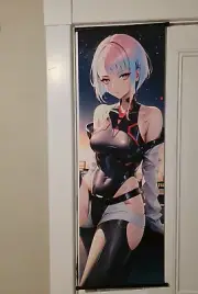 Lucy Cyberpunk Edgerunners Anime | Wall Scroll Poster Decor | 47.2" x 15.75"