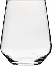 [Wiltshire] 60146 Classico Stemless 435ml, Durable Wine Glass, Elegantly Shaped Wine Tumbler, aerating Wine Glasses (Colour: Clear), Quantity: 1 Set, 4 Pieces (23-60146)