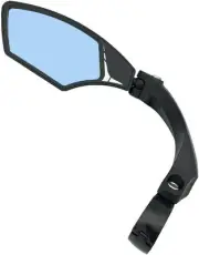 Hafny NEW Handlebar Bike Mirror, 5.5x2.45 in, Anti-glare Blue Left