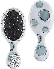 Wet Brush Squirt Detangling Hair Brush, Teal Dots (Watercolor Motif) - Mini Detangler Comb with Ultra-Soft IntelliFlex Bristles Glide Through Tangles with Ease - Pain-Free Hair Accessories