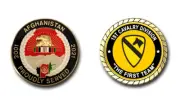 1st Cavalry Division "The First Team" Afghanistan Service Challenge Coin