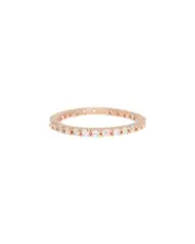 ADORNIA 14K Rose Gold Vermeil Crystal Ring