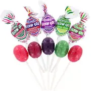 Bulk Pack of 15 Assorted Berry Raspberry Charms Blow Pops Candy Lollipops