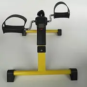 Folding Mini Exercise Bike Portable Home Pedal Exerciser Rehabilitation Training Machine (Color : Yellow)