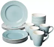 Antigua 16 Piece Dinnerware Set (Set of 4) Blue