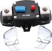 DRESSOOS 60a Manual Reset Circuit Breaker 12v/24v Rv Boat Car Supply Protection Switch