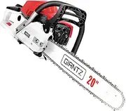 Giantz Chainsaw, 62cc Cordless Petrol Hand Power Chain Saw Home Garden Farm Tree Gear, with 2 Stroke Engine 24” Bar Sharpener Cover Auto-throttle Locking E-Start