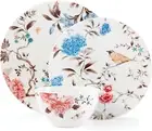 Sprig & Vine 12-Piece Dinnerware Set, 17.30 LB, White