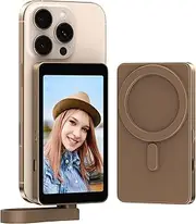 Gewokliy Wired Vlog Selfie Monitor Screen, USB-C mini Monitor for iPhone15/16 Rear Camera with Magnetic for Vlog Live Stream TikTok