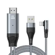 Joyroom SY-35L1 Lightning to HDMI Mirroring Cable Adapter 4K HD - 3M, Gray