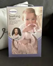 Boppy Teething Infinity Scarf Food Grade Silicone Teether Blush Pink