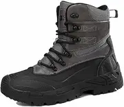 [NVBHOF] Military Tactical Boots for Men, Breathable mid-top Lace Up Military Army Boots, Lightweight Non-slip Hiking Walking Boots, for Combat Tactical Boots