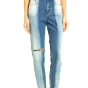 One Teaspoon Jeans Legends Two Tone Raw Hem Tapered 28