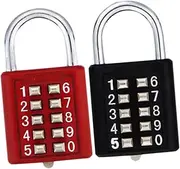 OATIPHO Secure Your Belongings 2pcs Padlocks Sturdy Zinc Alloy for Luggage Storage Iron Door Fence Gym Mailbox High Security