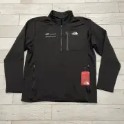 The North Face Skyline Jacket Men's XL Black Fleece Half Zip Pullover ADT Logo