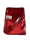 5 Piece End Table Top Runner Decorative Runners Rayon Fabric Red 53inX5-3/4in