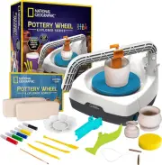 Pottery Wheel for Kids – Complete Pottery Kit with 2 Lbs Air Dry Clay & Tools