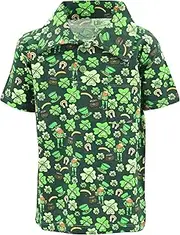 [Unique Baby] Boys St Patricks Day Leperchaun Polo Shirt