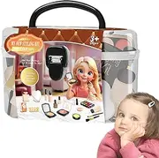 Pretend Play Makeup Toys | Little Girl Princess Makeup Play House Kit | Indoor Toy with Beautiful Storage Box for Christmas, Birthday, Children's Day, New Year