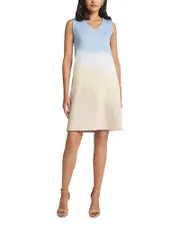 Misook Landscape Ombre Shift Dress