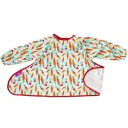 Tidy Tot: Long Sleeve Coverall Bib (For Kit) - Carrots and Radishes