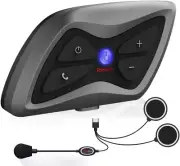 Motorcycle Bluetooth Intercom Communication Systems with Noise Cancellation