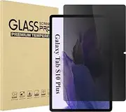 Jarttarn Privacy Screen Protector Compatible with Samsung Galaxy Tab S10 Plus/Tab S10+ 12.4 inch (2024), Anti-Spy Tempered Glass Screen Film Guard