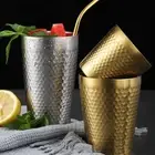 1Pc Double Layer Stainless Steel Water Cup Mug Beer Cup Coffee Cup Pint Cups-