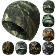 Winter Fleece Skull Cap Army Camo Tactical Beanie for Running Skiing Cycling Hat
